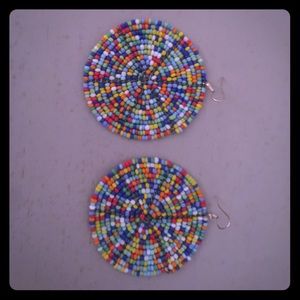 Handmade Maasai beaded earrings