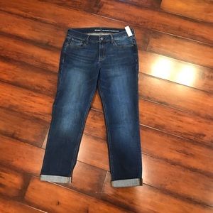 Boyfriend straight Capri Jeans