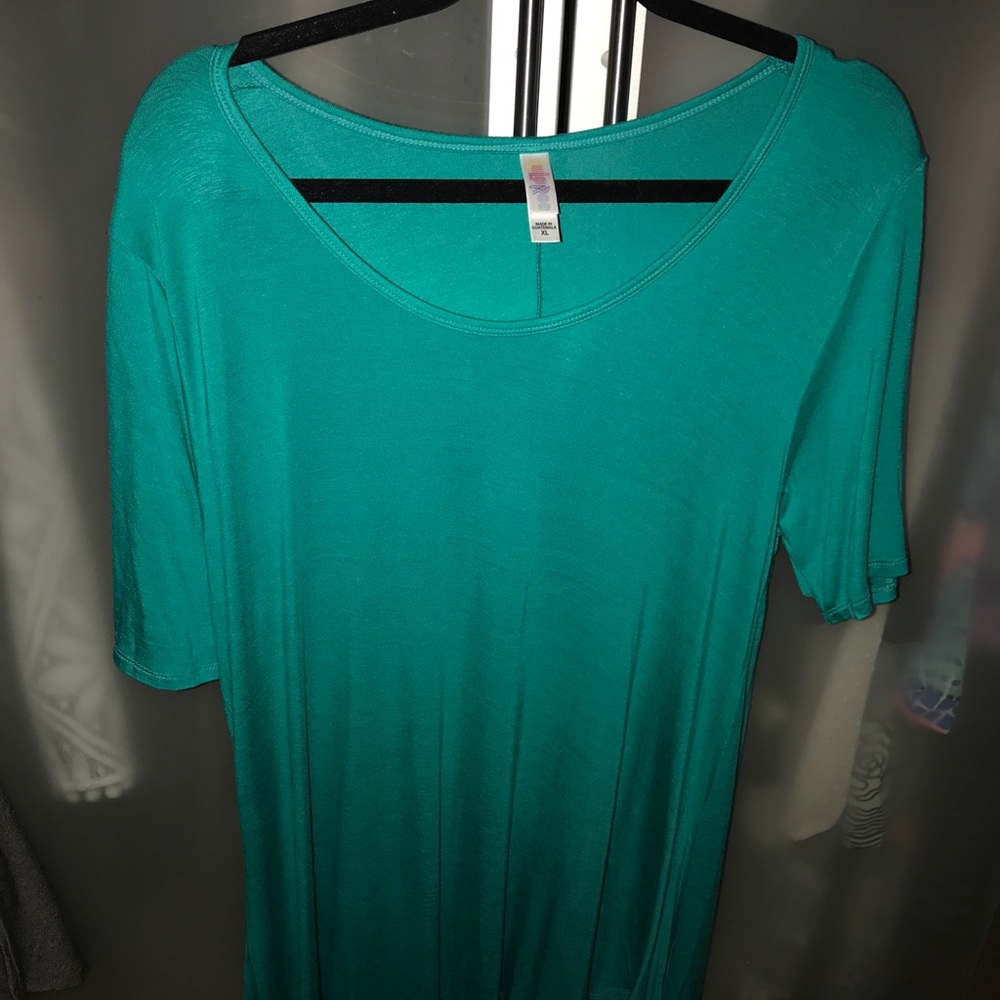 Lularoe Perfect T - Turquoise XL NWOT