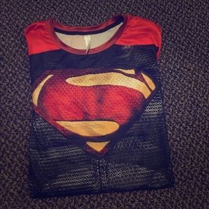 Dry sit super man long sleeve shirt