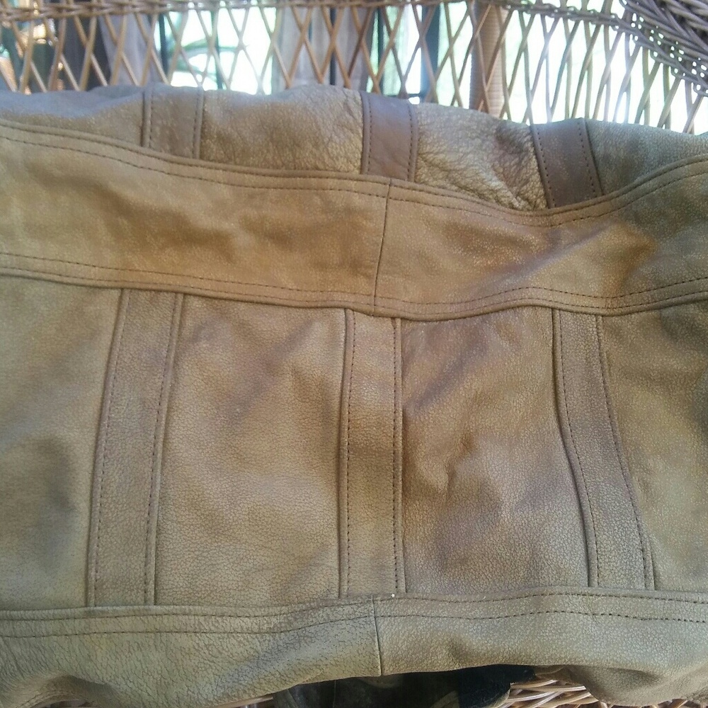 Vintage leather duffle bag - Picture 4 of 8
