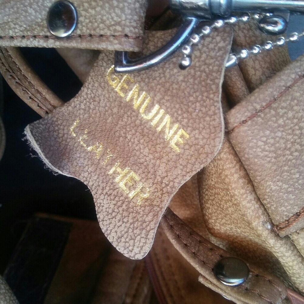 Vintage leather duffle bag - Picture 7 of 8