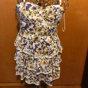 Layered dress comes with straps