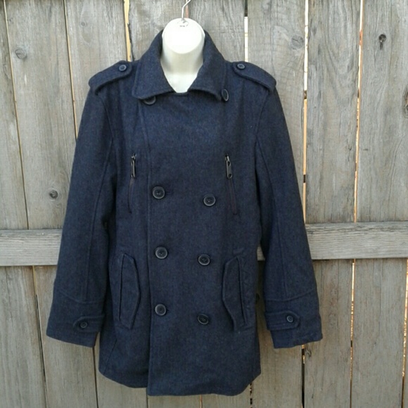 INC INTERNATIONAL CONCEPTS Jackets & Blazers - INC INTERNATIONAL CONCEPTS GRAY PEA COAT