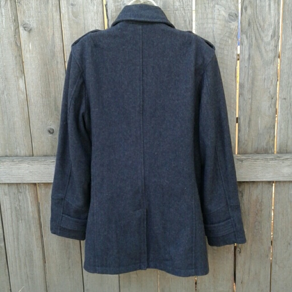 INC INTERNATIONAL CONCEPTS GRAY PEA COAT - Picture 2 of 3