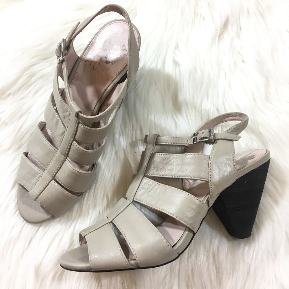 Vince Camuto Grey Sandal Wedges