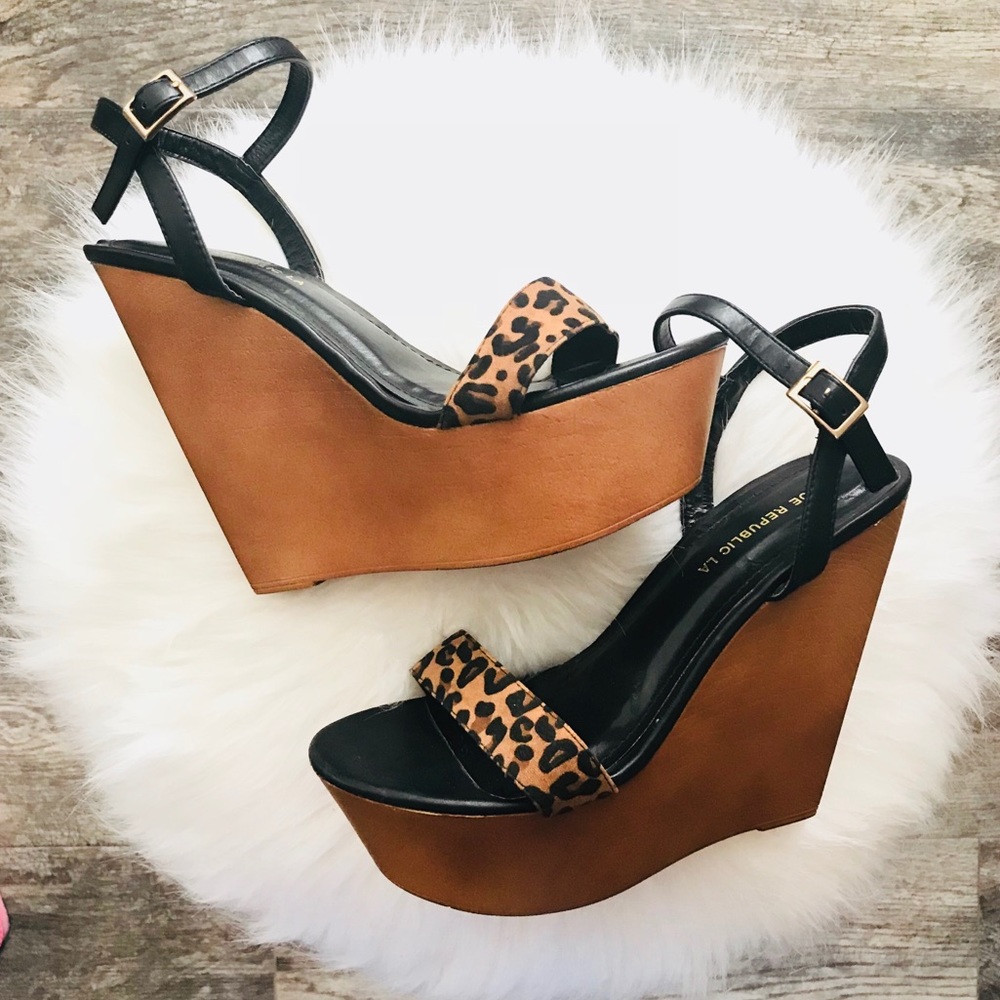 Cheetah Platform Wedges 🐾