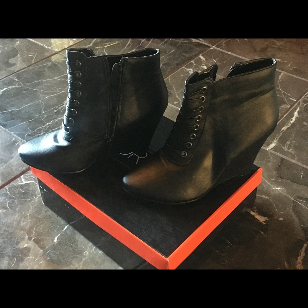 Black Leather All-Weather Bootie