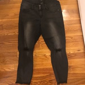 Torrid Ripped Cropped Jeggings