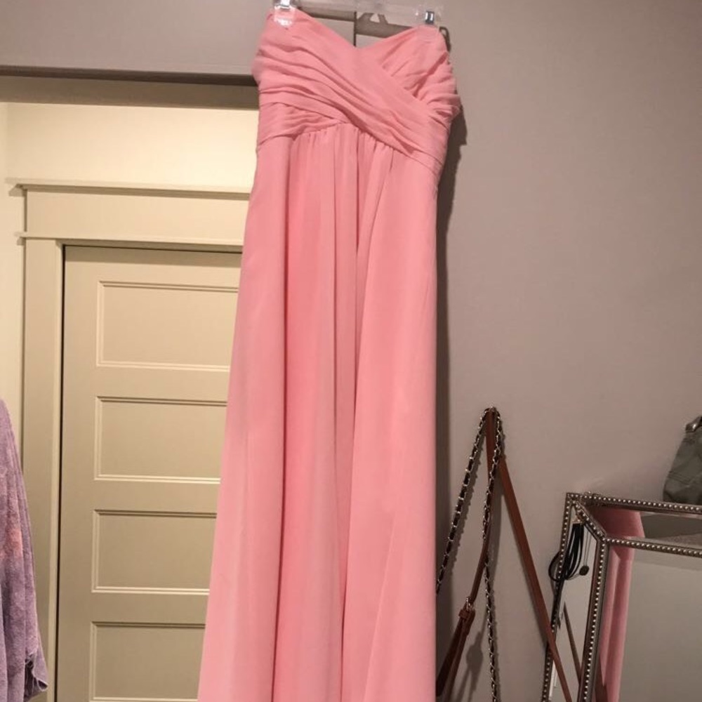 Blush pink bridesmaid dress