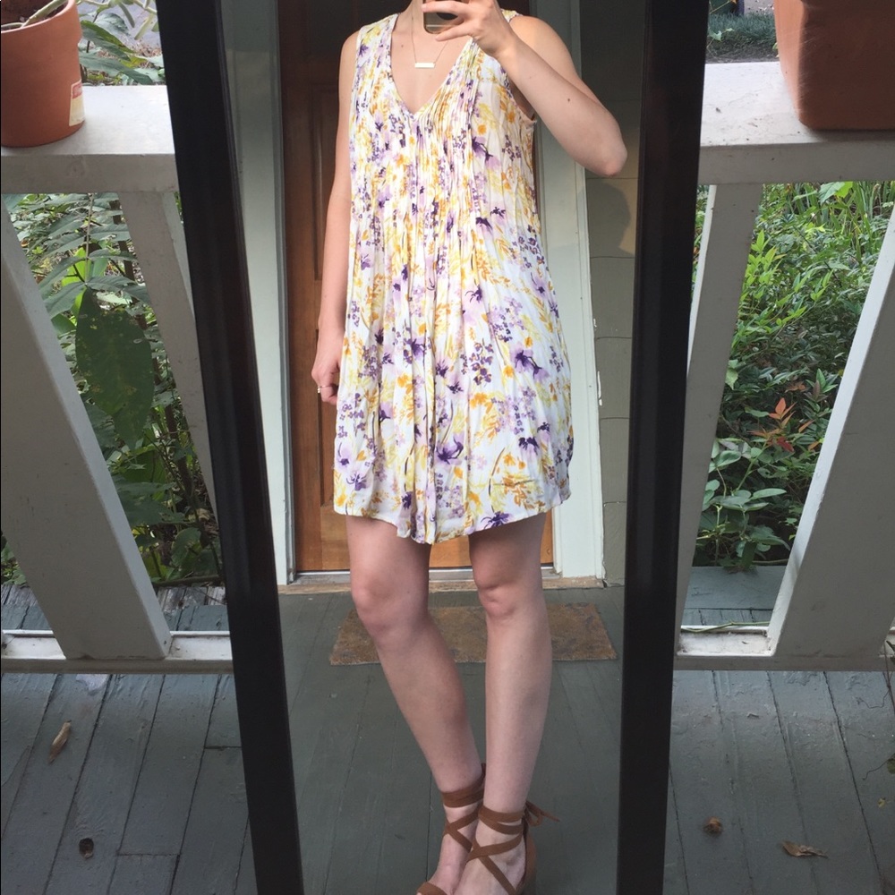 Floral Print Sleeveless Dress