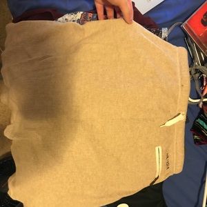 Cream Tommy Hilfiger knit mini skirt