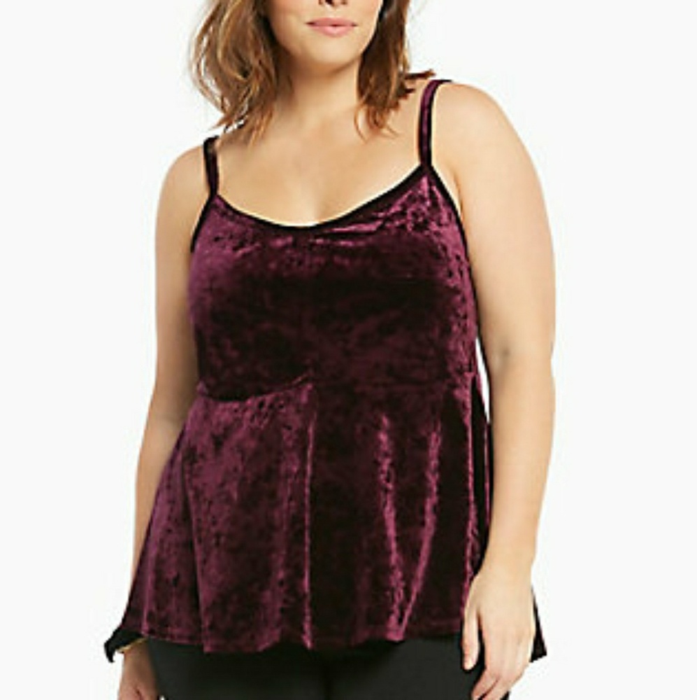 Torrid 0x velvet vellum cami