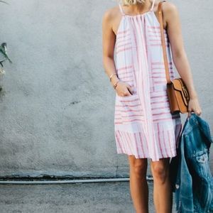 Old Navy Striped Linen Dress