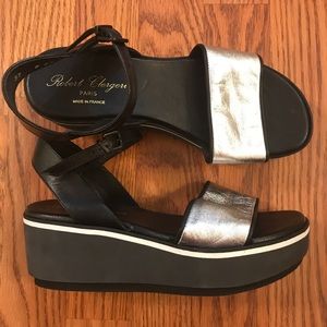 Robert Clergerie Penny Sandals - Black & Metallic
