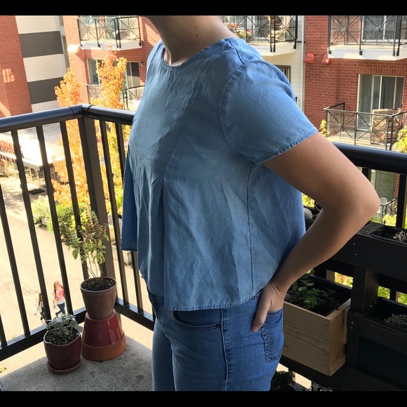 Denim crop top, women’s medium - Picture 2 of 6
