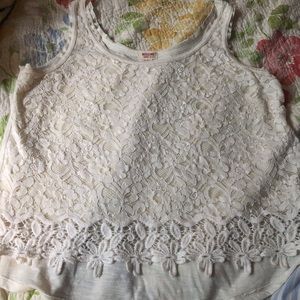 Lace Hi-Lo Tank