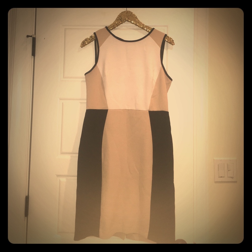 Loft color blocked pencil dress
