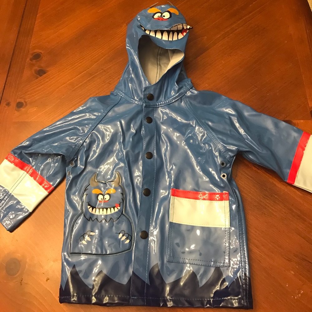 Western Chief 2t blue "monster" raincoat