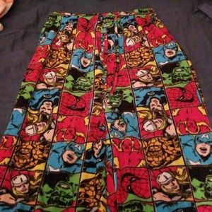 Marvel pajama pants size medium