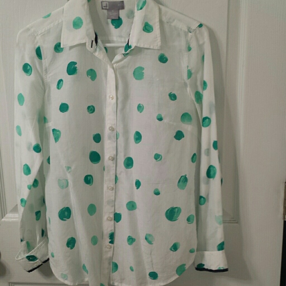 Womens silk button up shirt