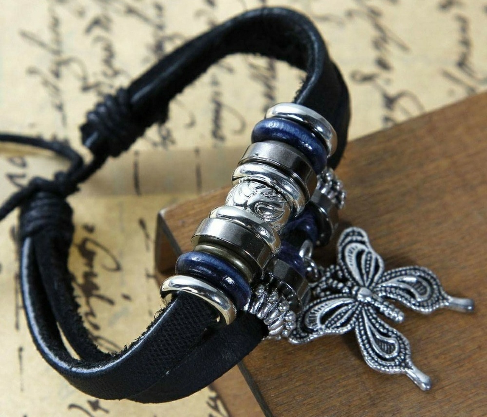 Sedalia Designs Leather Butterfly Bracelet