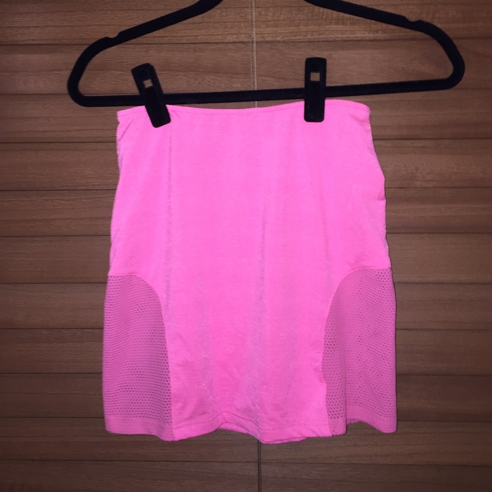 Neon Pink Mini Skirt