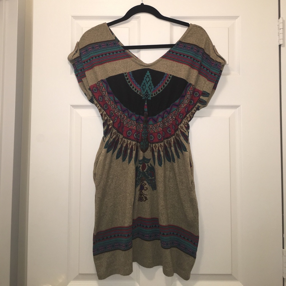 Casual lightweight sweater dress