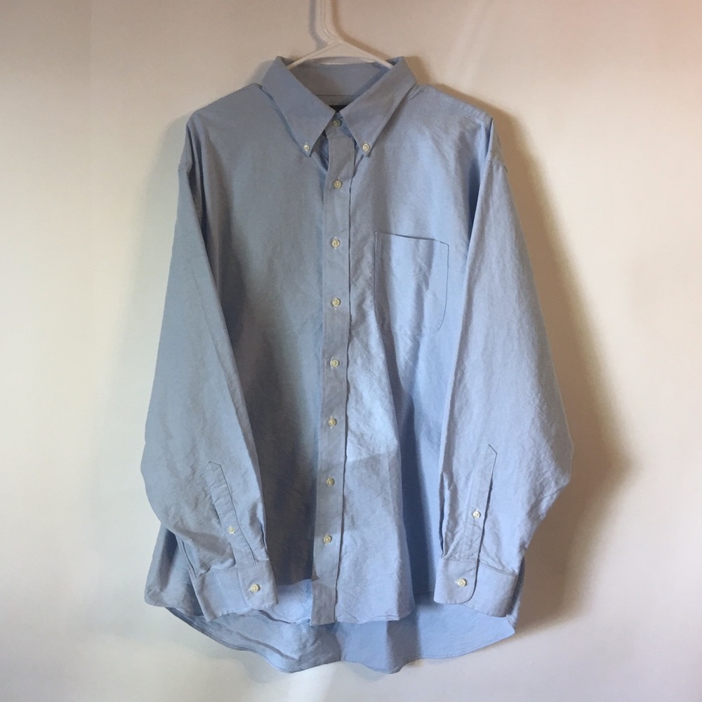 Jos. A. Bank LS Casual Dress Shirt Blue 17 1/2 34 - Picture 1 of 3