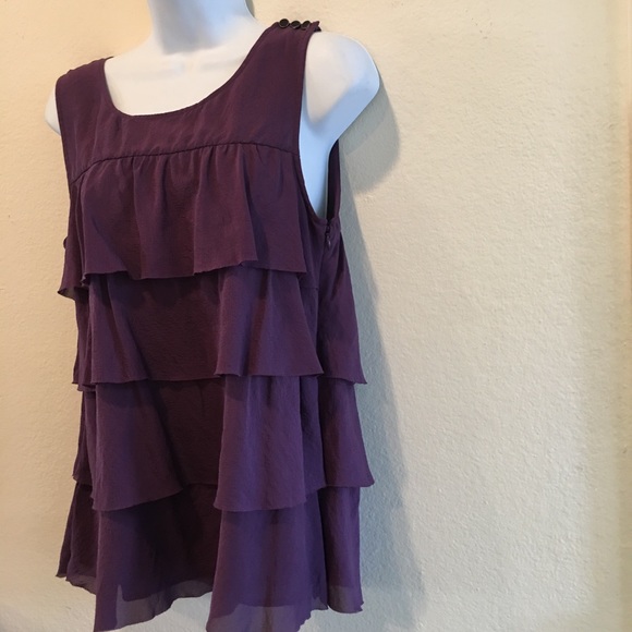 NWT J. Crew 100% Silk Tiered Ruffle Cami Top - Picture 3 of 8