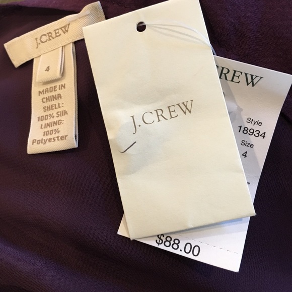 NWT J. Crew 100% Silk Tiered Ruffle Cami Top - Picture 8 of 8