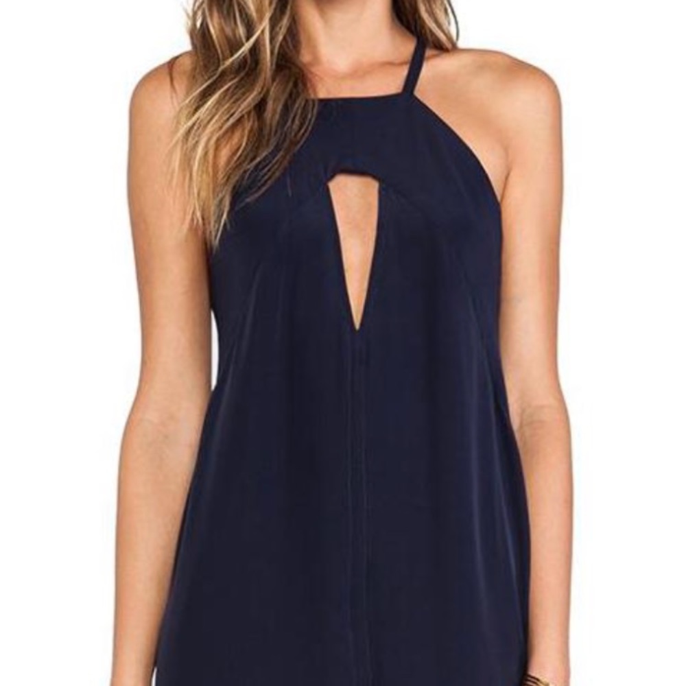 (Helena Quinn) Black Silk Cutout Mink Dress