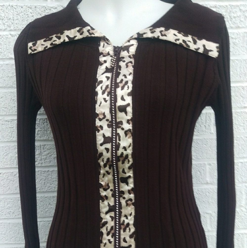 Belldini L chocolate brown Swarovski crystals