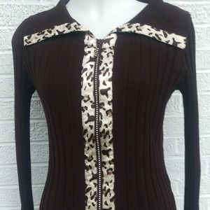 Belldini L chocolate brown Swarovski crystals