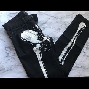 Hot Topic Skeleton Jeans