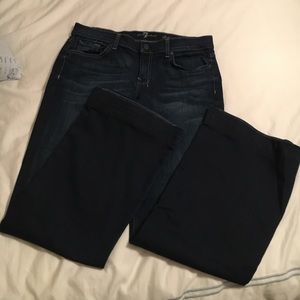 7 For All Mankind Dojo Trouser Dark wash