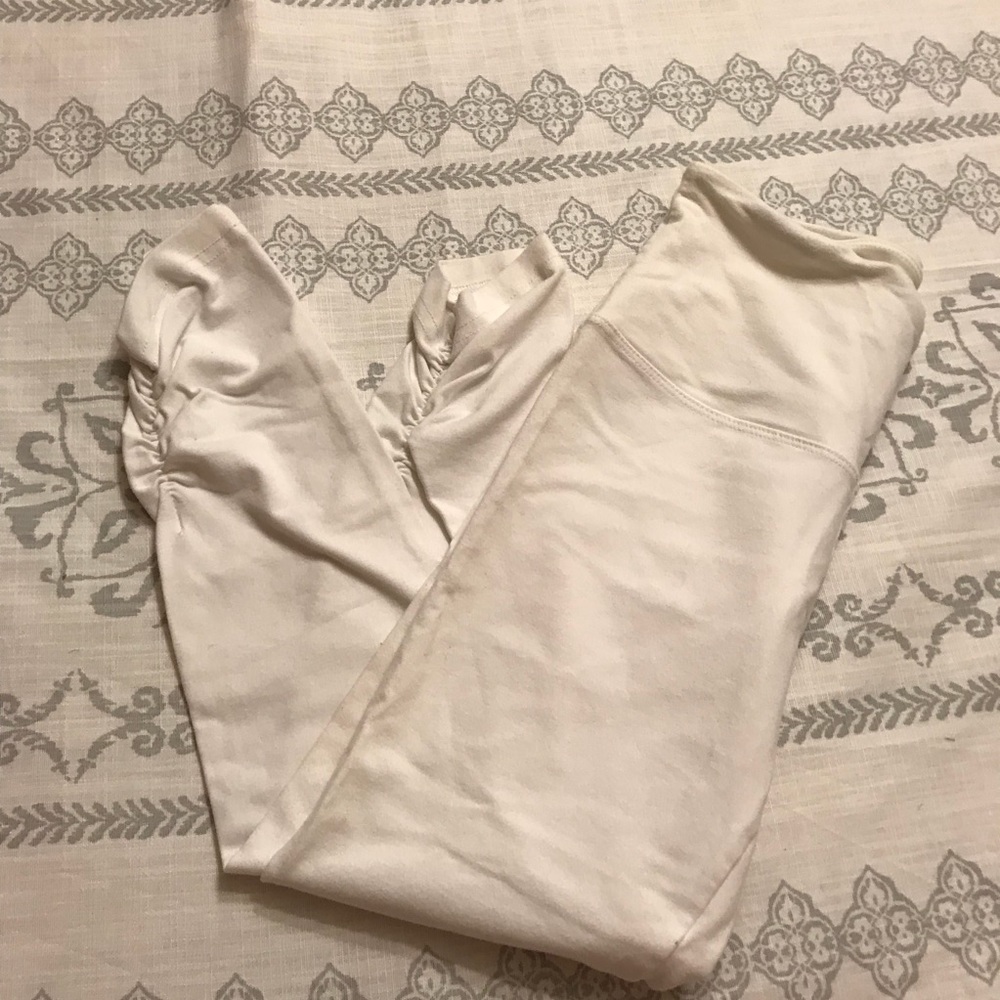 White Work Out Leggings