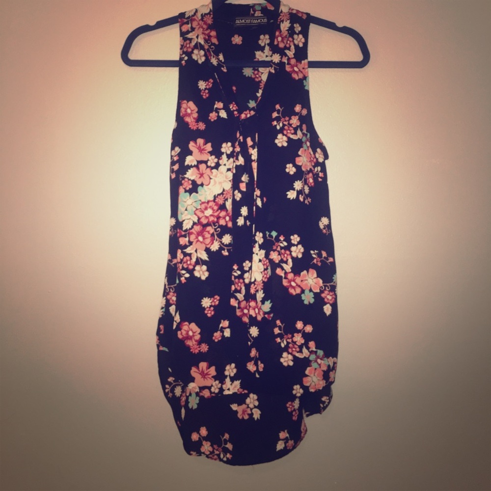 Floral business attire blouse