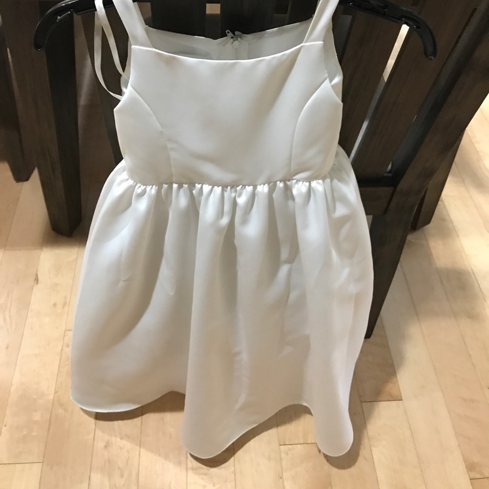 Davids bridal satin flower girl dress