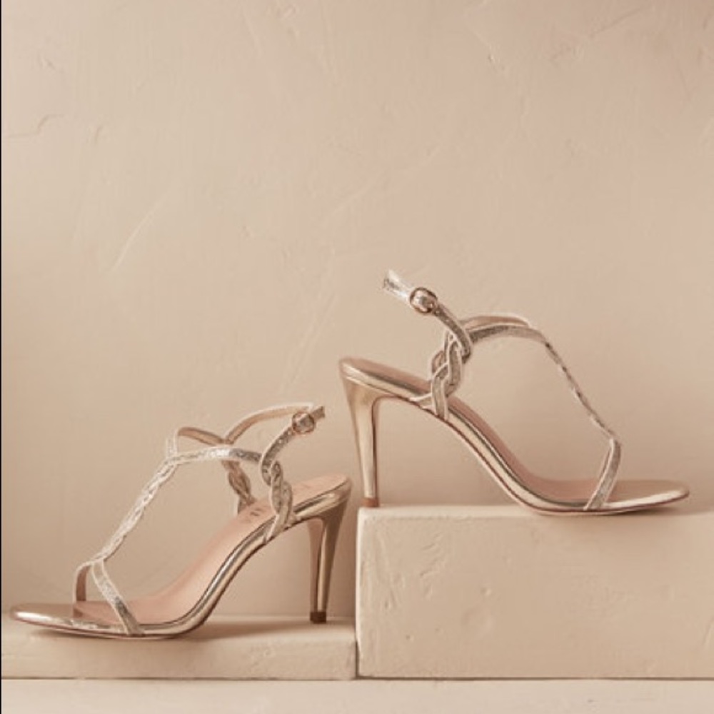BHLDN Billy Ella gilt heels