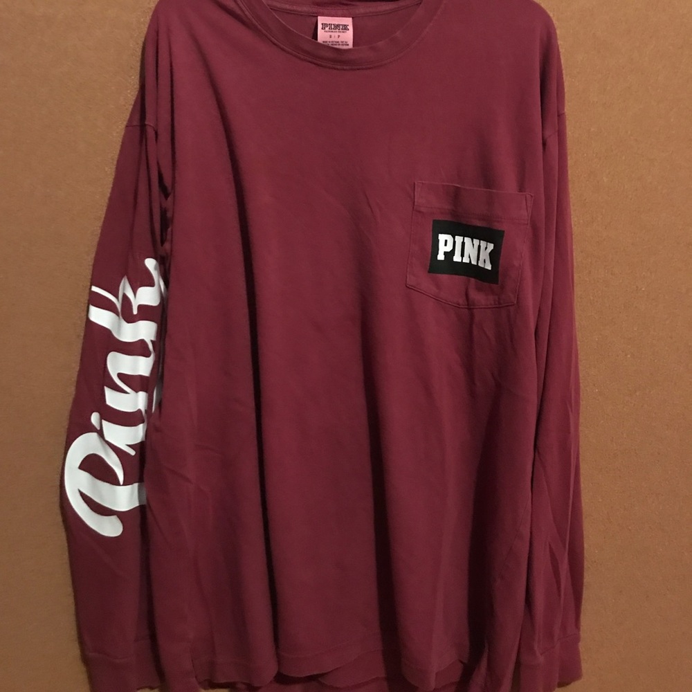 PINK maroon long sleeve
