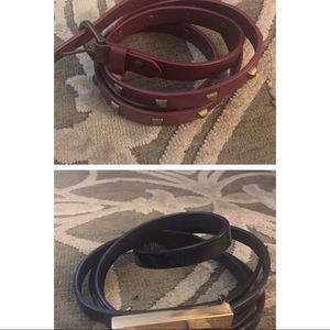 Skinny belts