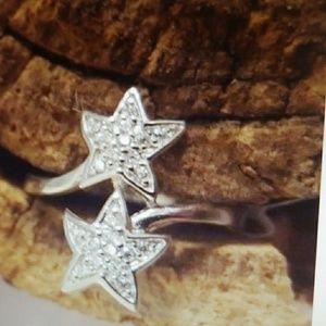 Solid 925 Sterling CZ Crystal Ring