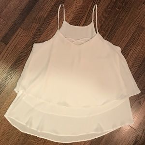 Flowy, Double Layer, White Tank, S