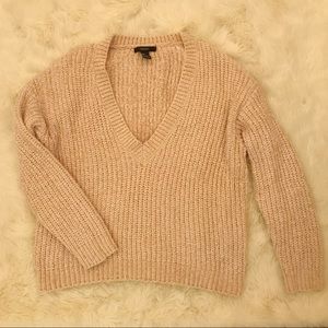 Chenille Plunging Sweater