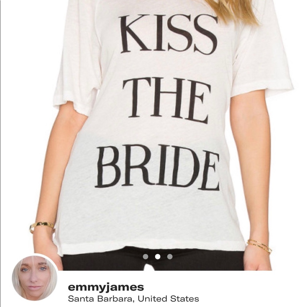 RARE Wildfox 💍💋Kiss The Bride Tee💋💍