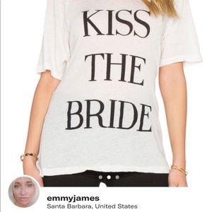 RARE Wildfox 💍💋Kiss The Bride Tee💋💍