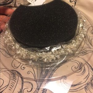 David's Bridal Head band Crystal/beads