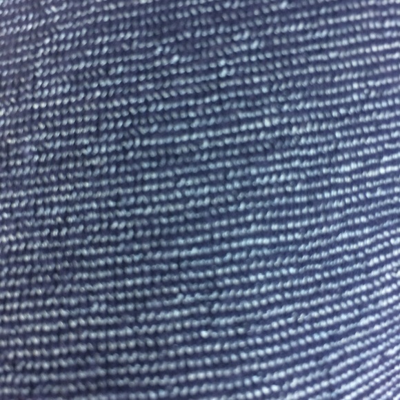 Michael Stars V Neck Blue Metallic 3/4 Sleeve Top - Picture 3 of 8