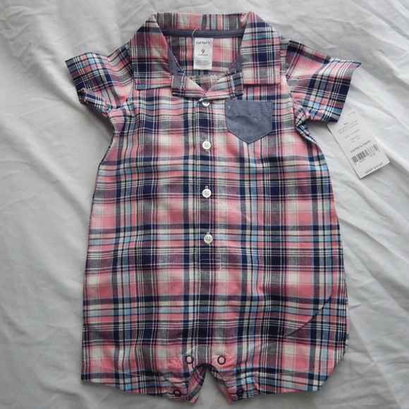 Carter's Short Sleeve Romper - Baby - Picture 1 of 4